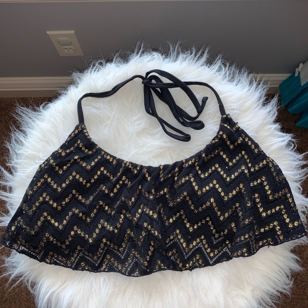Chevron Lace swimsuit top!